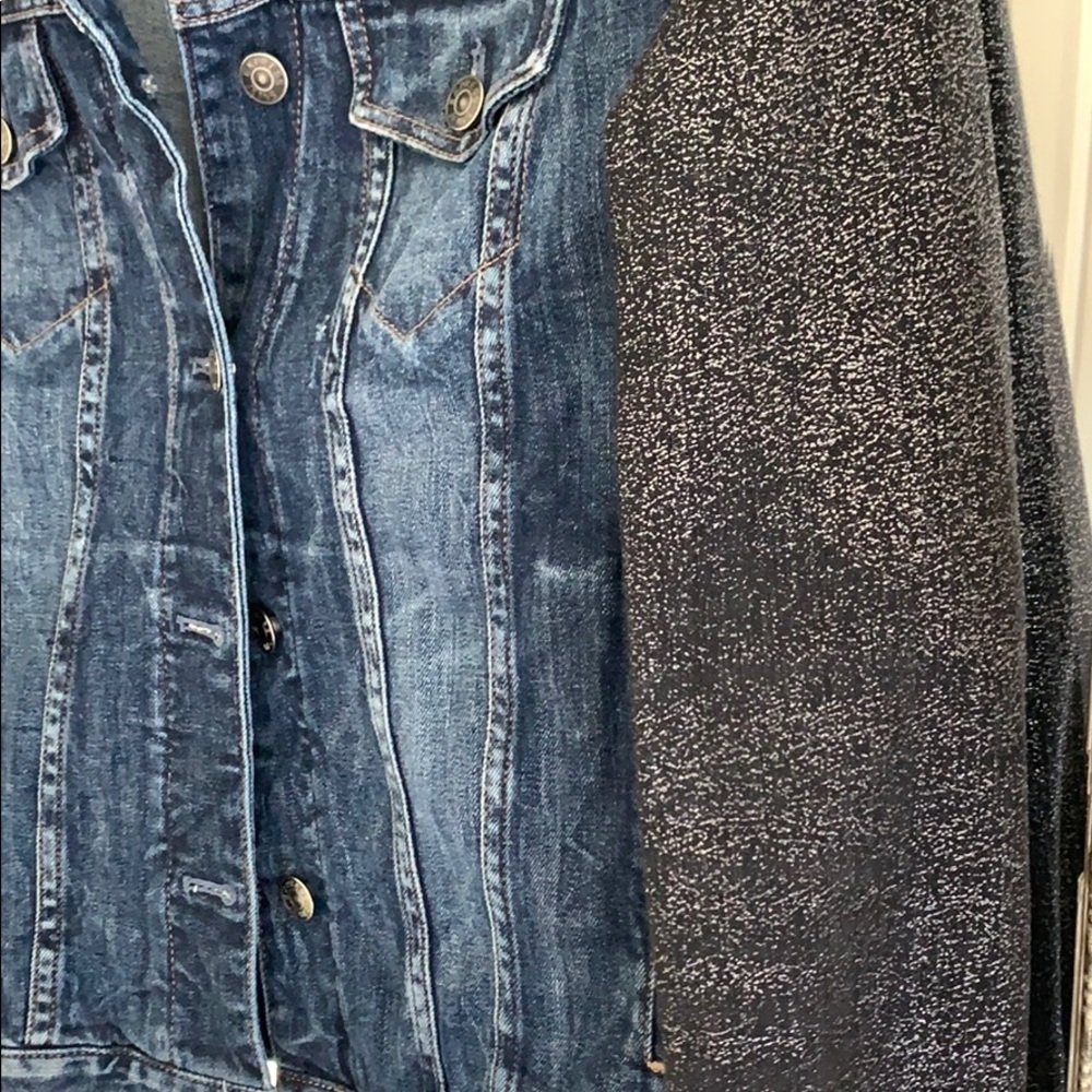 Express Denim Metallic Jacket - Picture 3 of 6